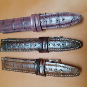 Curea ceas piele cu bombeu tip croco