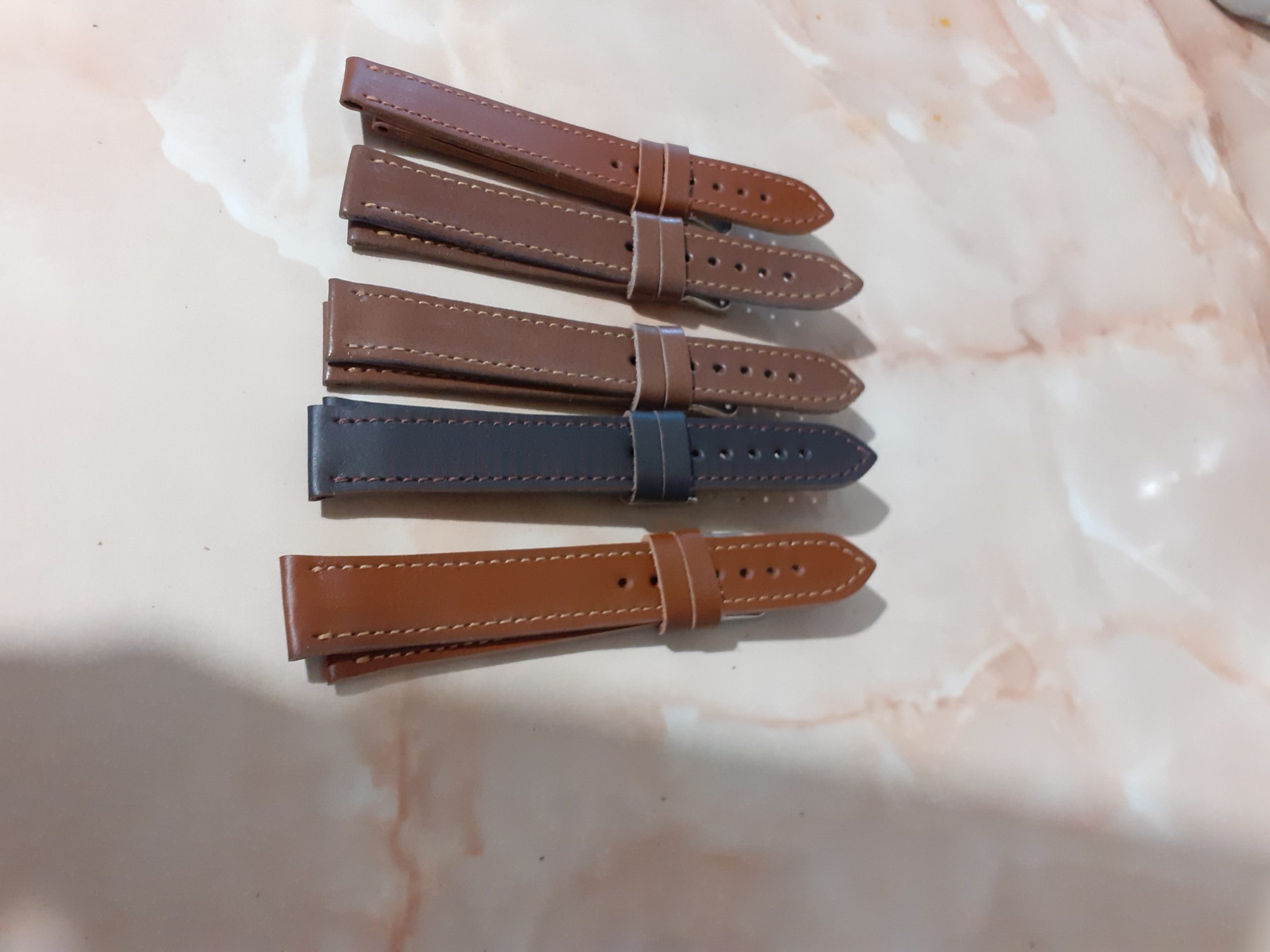 Curea ceas piele din două bucăți bărbați - imagine 6