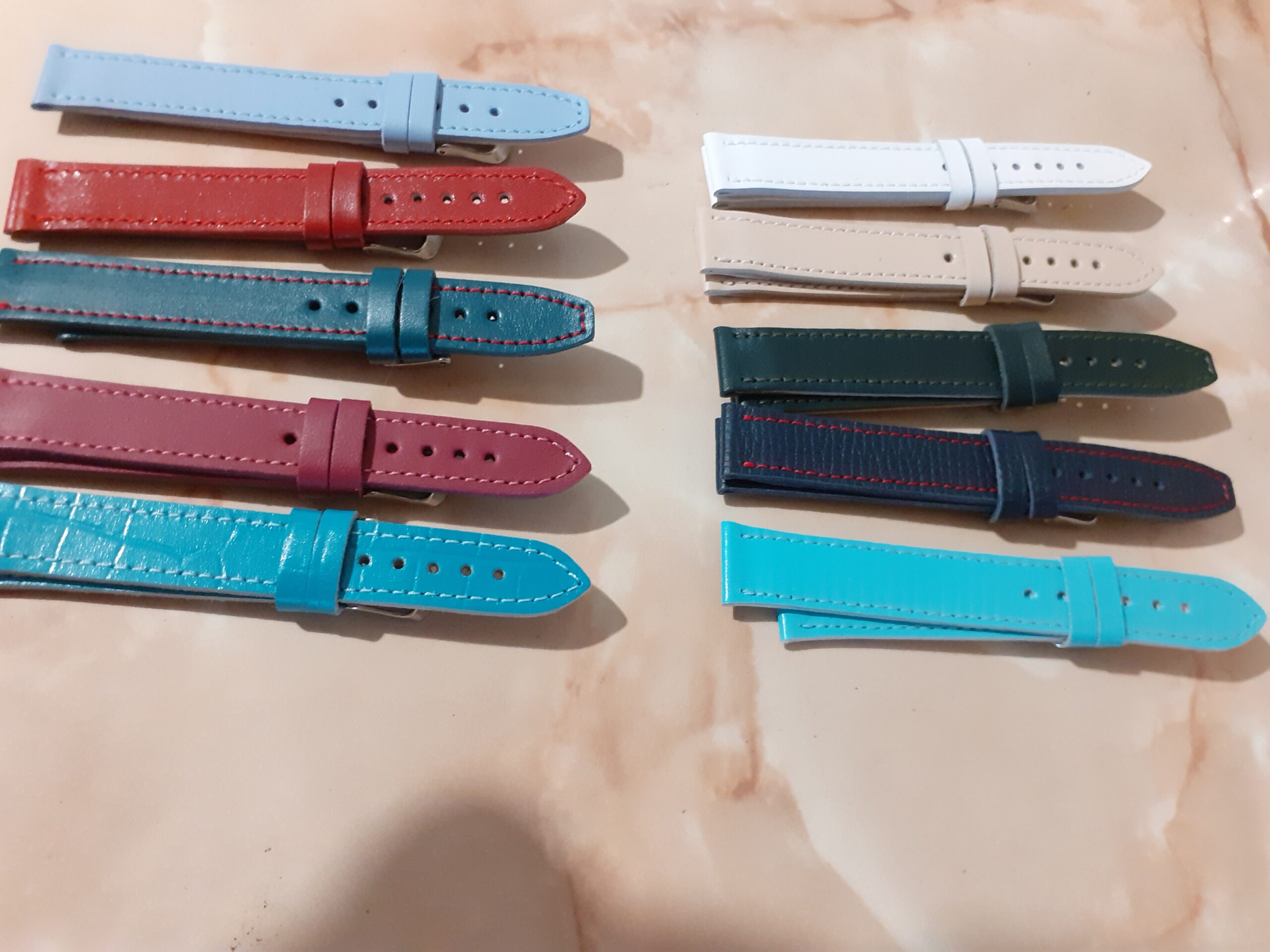 Curea ceas piele din două bucăți bărbați - imagine 5