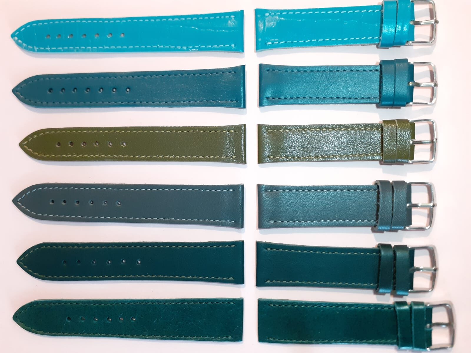 Curea ceas piele din două bucăți bărbați - imagine 10