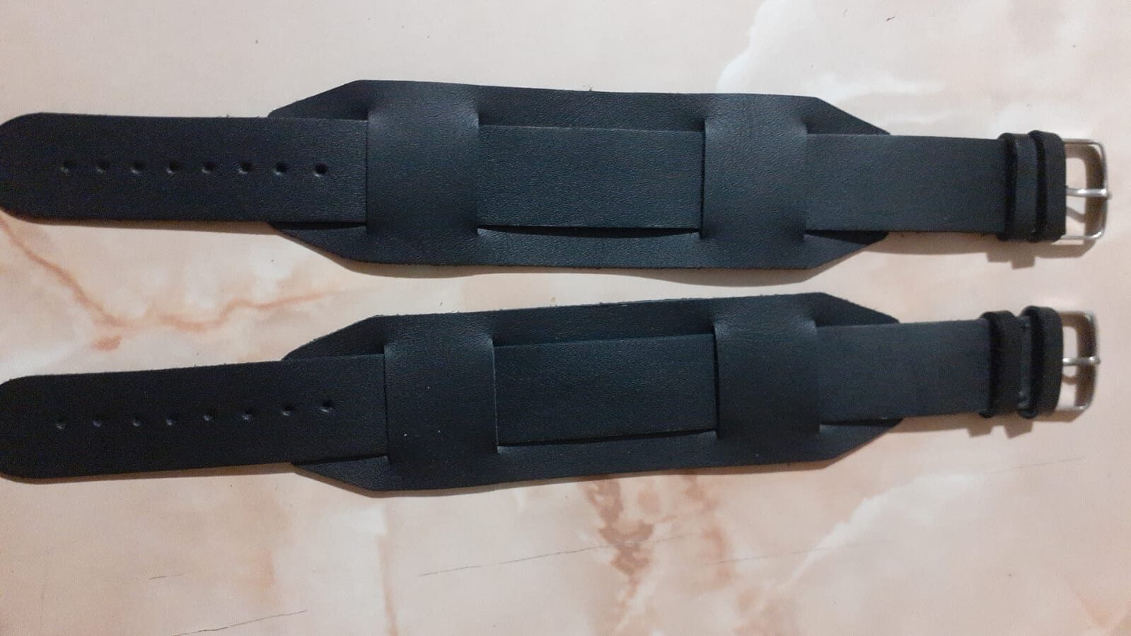 Curele ceas duble model rusesc vintage din piele naturală - imagine 4