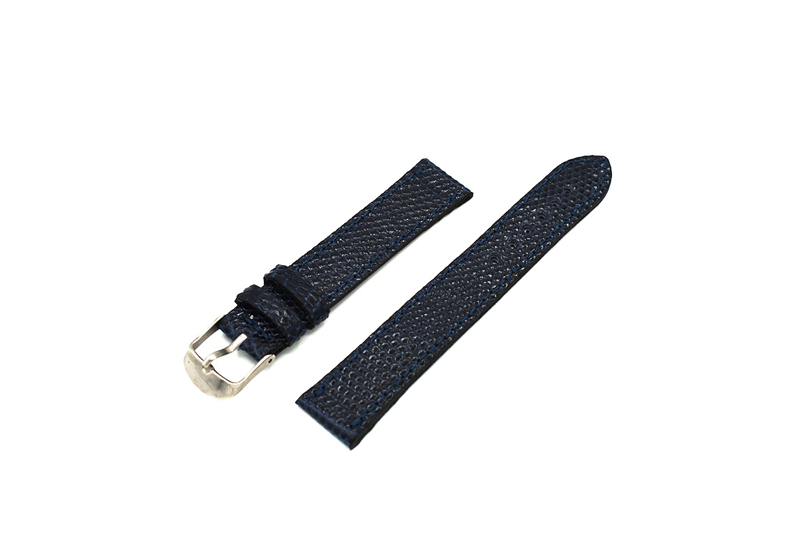 Curea ceas piele iguana albastru