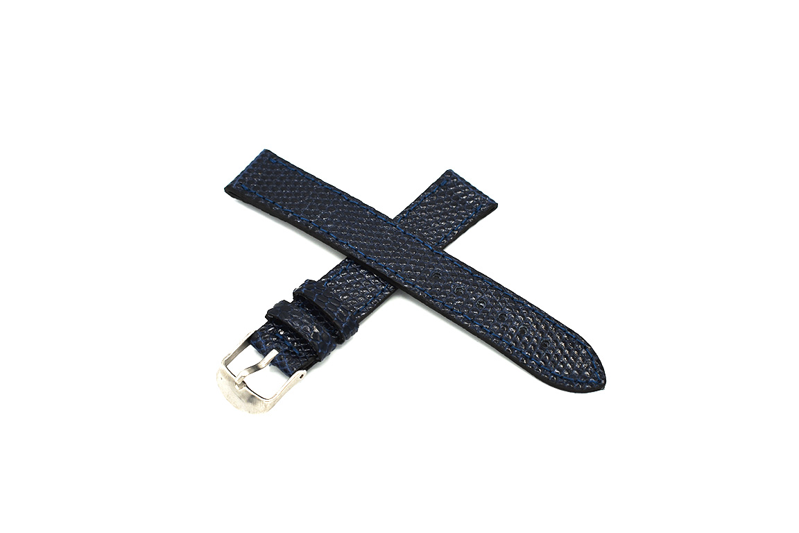 Curea ceas piele iguana albastru - imagine 2