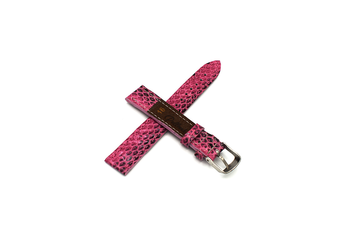 Curea ceas piele sarpe roz - imagine 2