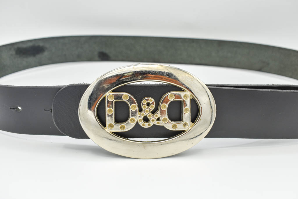 Curea piele maro D&D - imagine 2