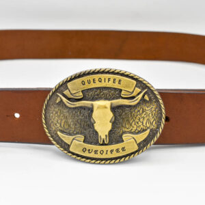 Curea piele cu pafta trofeu taur