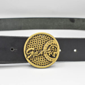 Curea piele cu pafta jeans