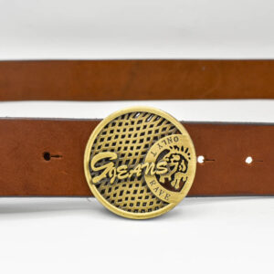 Curea piele cu pafta jeans