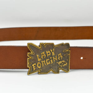 Curea damă piele maro cu pafta