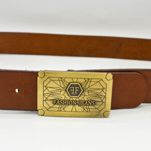 Curea jeans piele maro