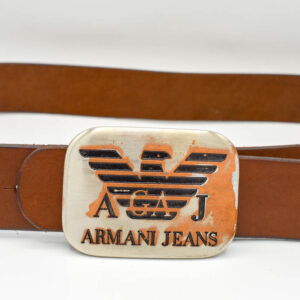 Curea piele cu pafta AJ vintage