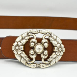 Curea damă piele cu pafta vintage